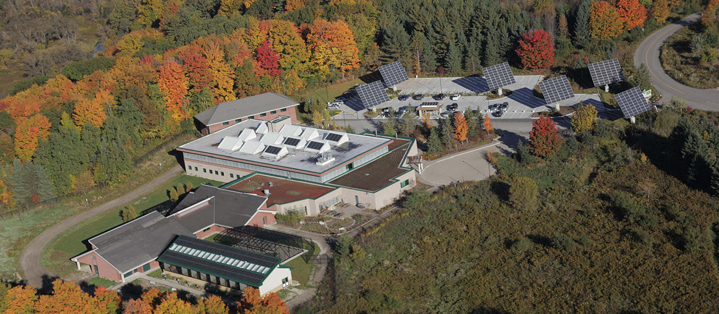 aerial view of Earth Rangers Centre