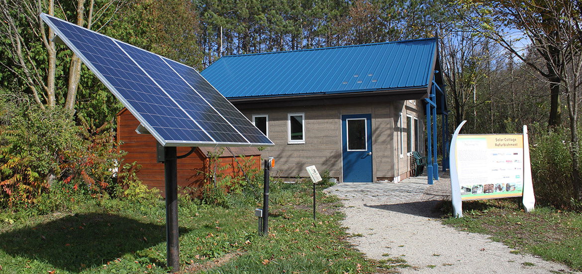 off grid learning centre at Kortright