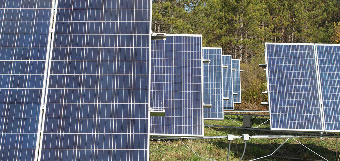 solar panels at Kortright Centre