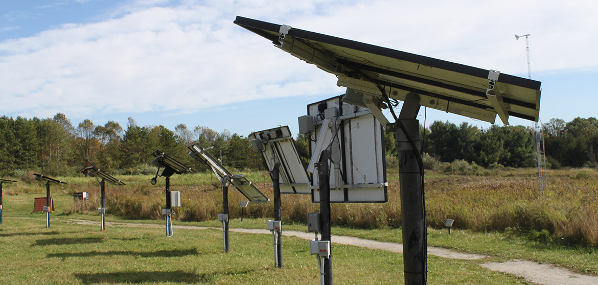 solar panels at Kortright Centre