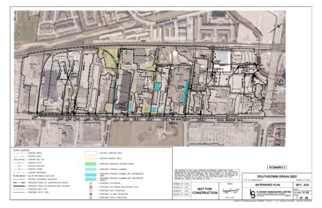 Map of study area showing location and drainage areas.